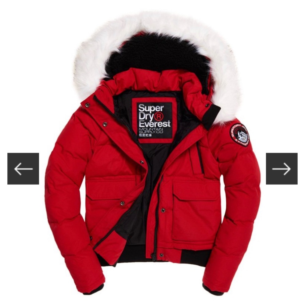 COPY - Red Superdry bomber
